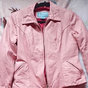 Edge Italian Women's Blush Leather Jacket